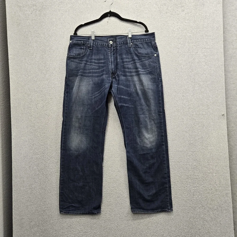Levi's 514 Men Jeans 36X29 Blue Denim Slim Straight 29